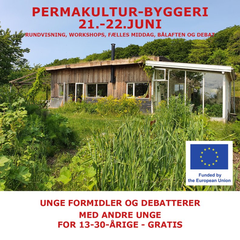Permakultur Byggeri - 18.-19.juni. Event for unge mellem13-30 r